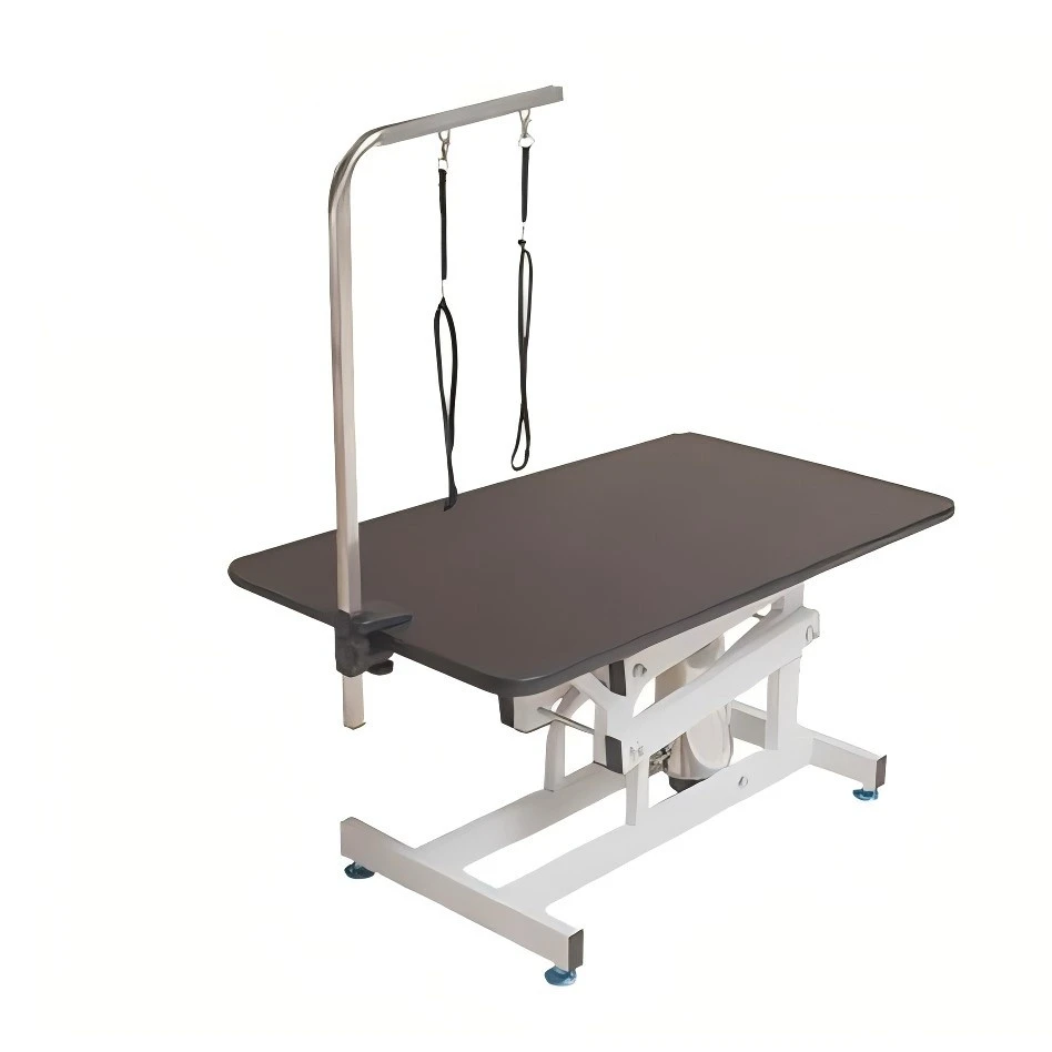 Mesa de beleza para cuidados com animais de estimação dobrada veterinária com levantamento hidráulico para cães