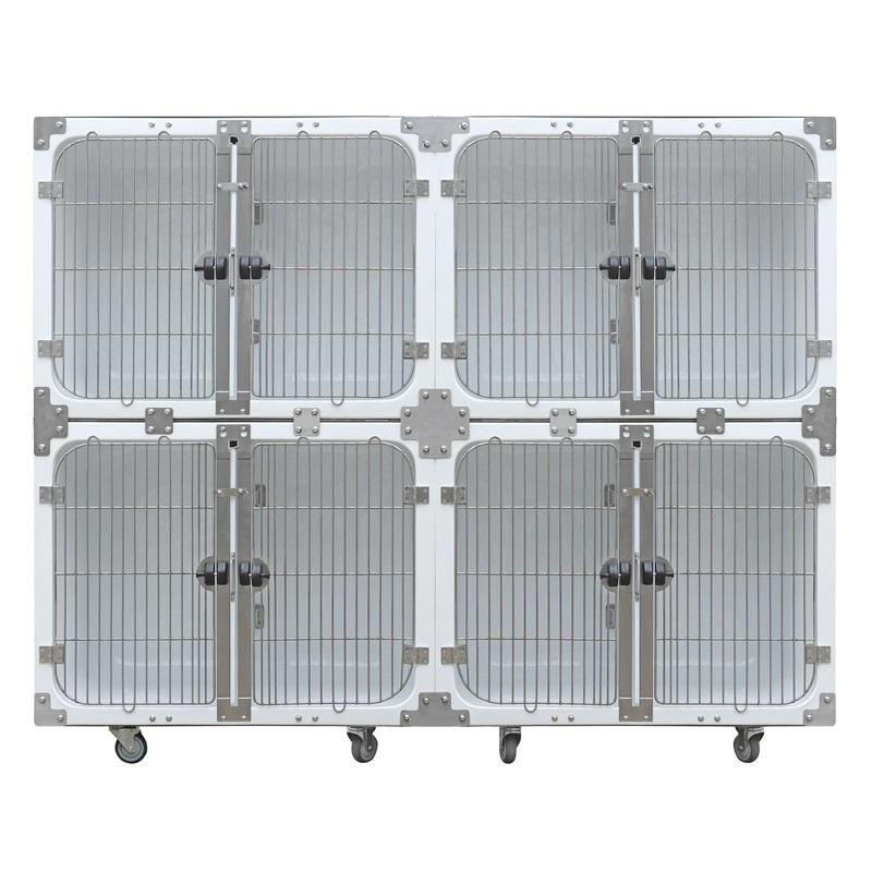 Gaiola modular veterinária de fibra de vidro à prova d'água para cães